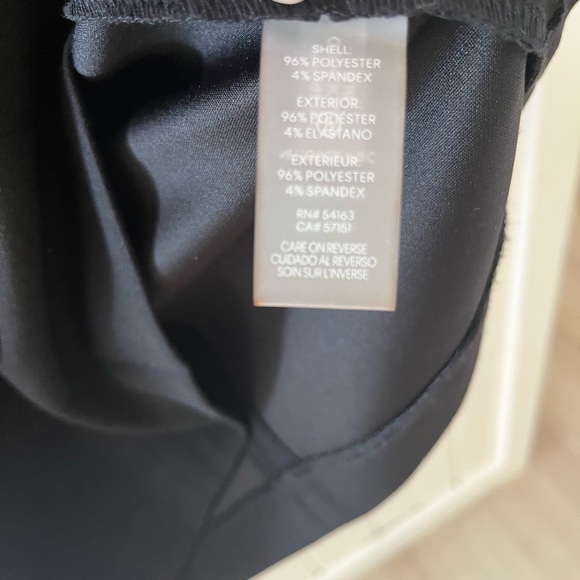 Karl Lagerfeld Black Puff-Sleeve Side-Pleated Dress, Sz 16 (P2P 20”) - Picture 9 of 9